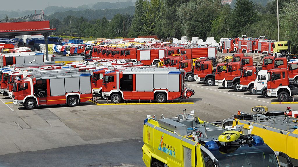 Auslieferungsplatz von Rosenbauer