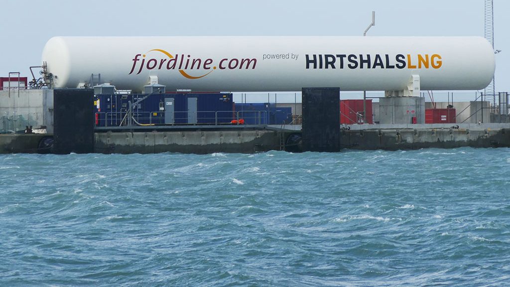 In Hirtshals, Denmark, there is an LNG emergency tank