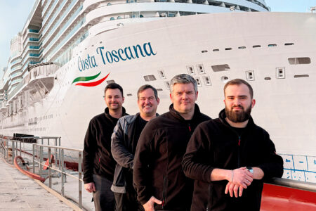 HEROSE Service Team auf der Costa Toscana